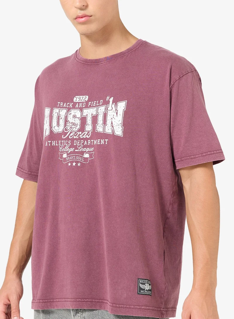 BRAVE SOUL Oversized T-Shirt